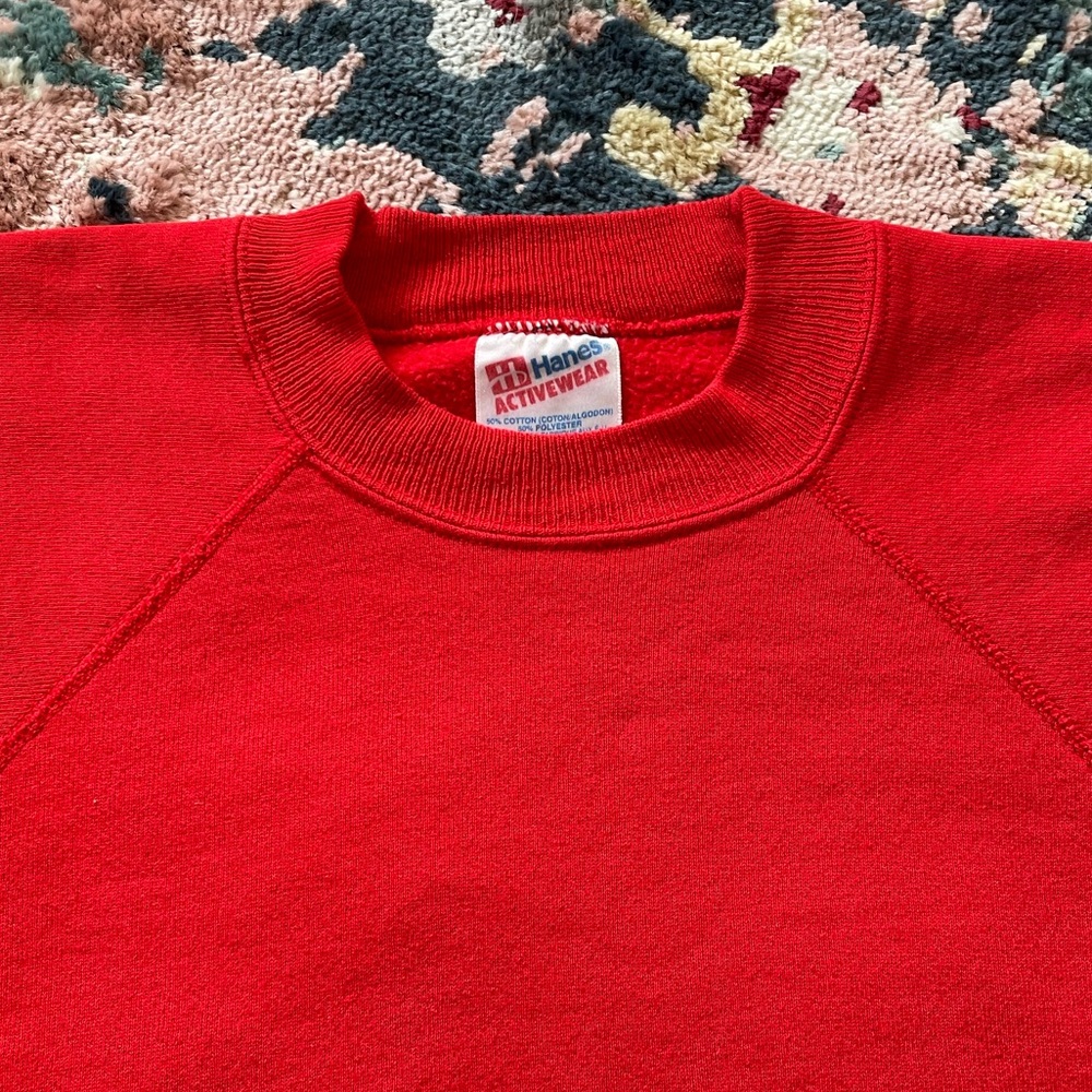 vintage hanes activewear raglan sweater